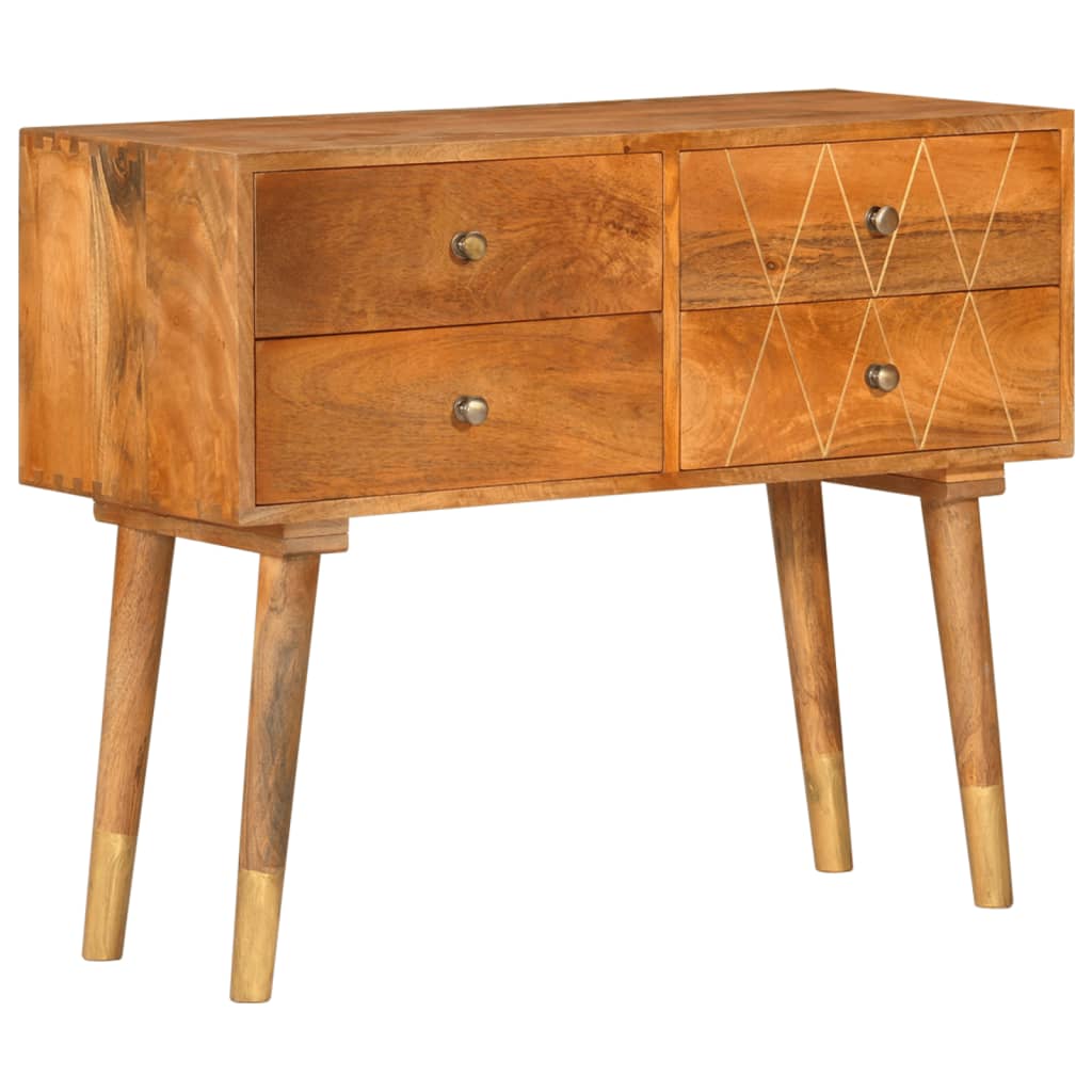 Buffet 85X40X70 Cm Bois De Manguier Solide