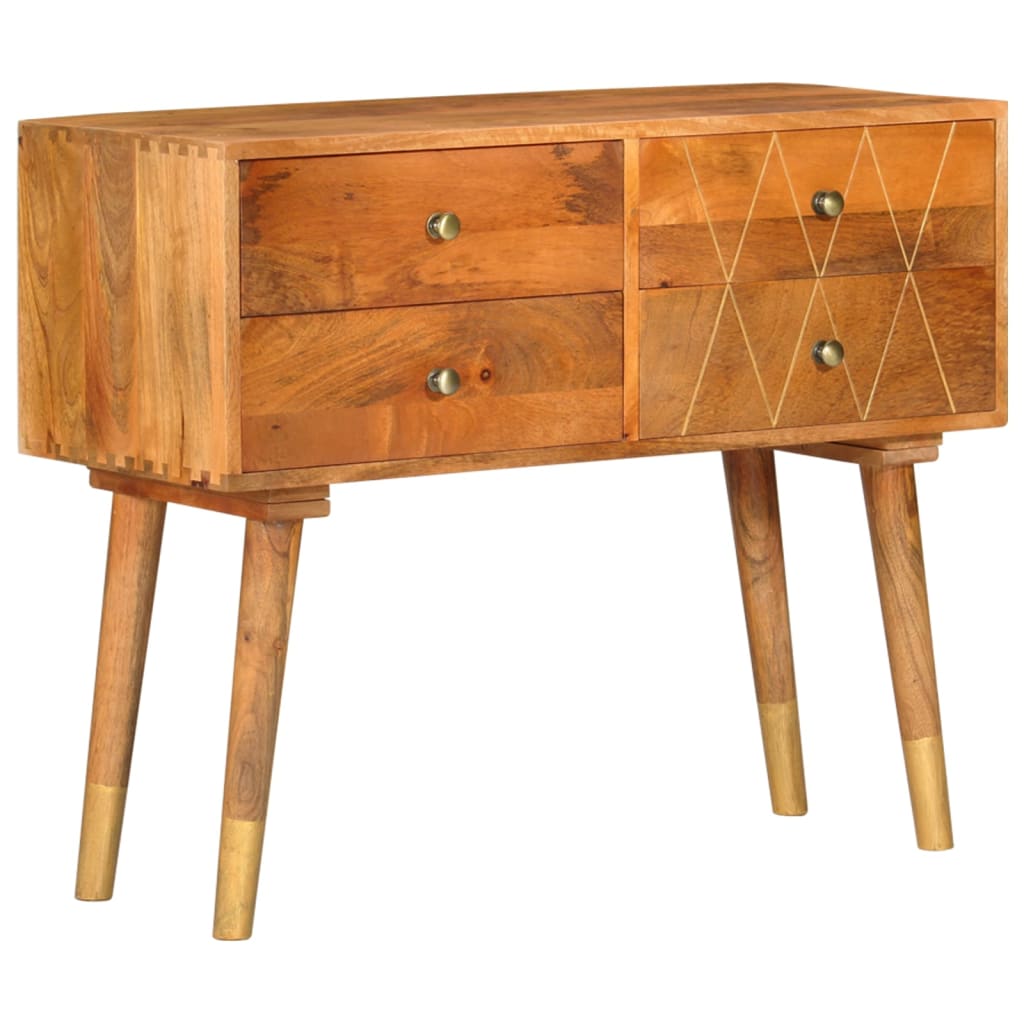 Buffet 85X40X70 Cm Bois De Manguier Solide