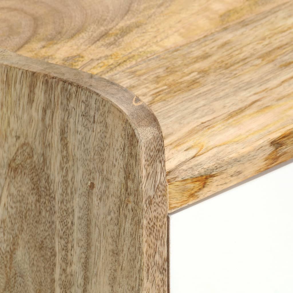 Table De Chevet 47X35X63 Cm Bois De Manguier Solide