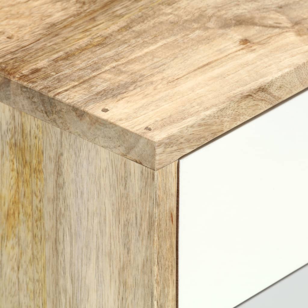 Table De Chevet 47X35X59 Cm Bois De Manguier Massif
