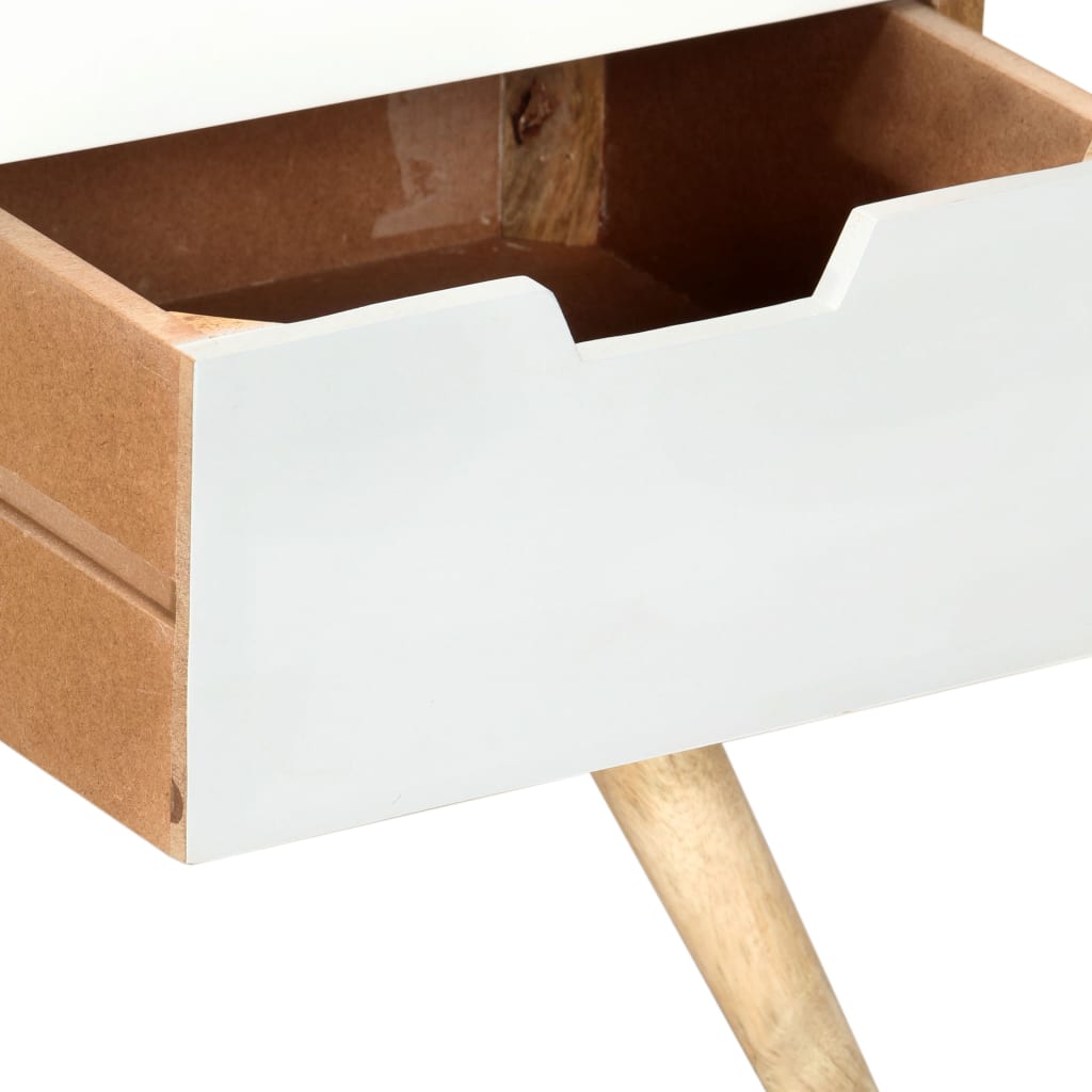 Meuble Tv 110X35X48 Cm Bois De Manguier Massif