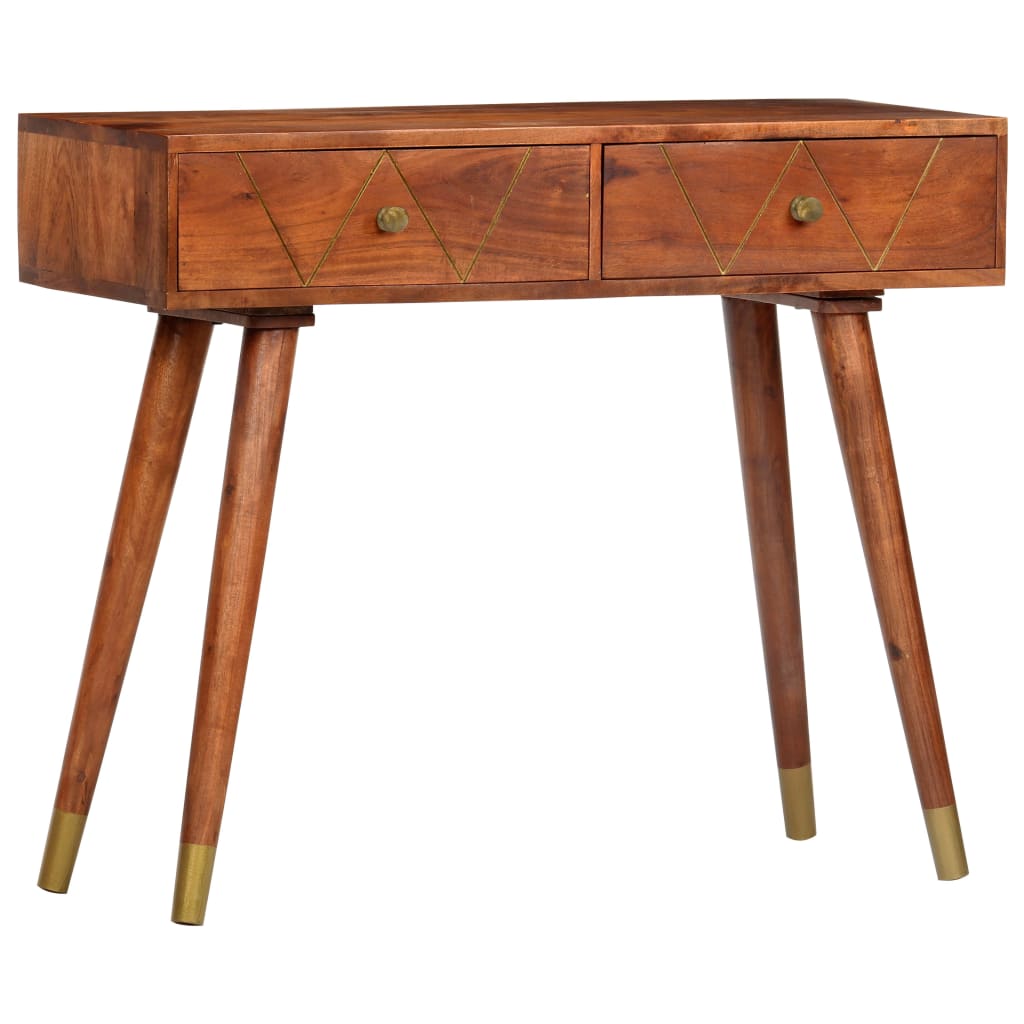 Table Console 90X35X76 Cm Bois D'acacia Massif