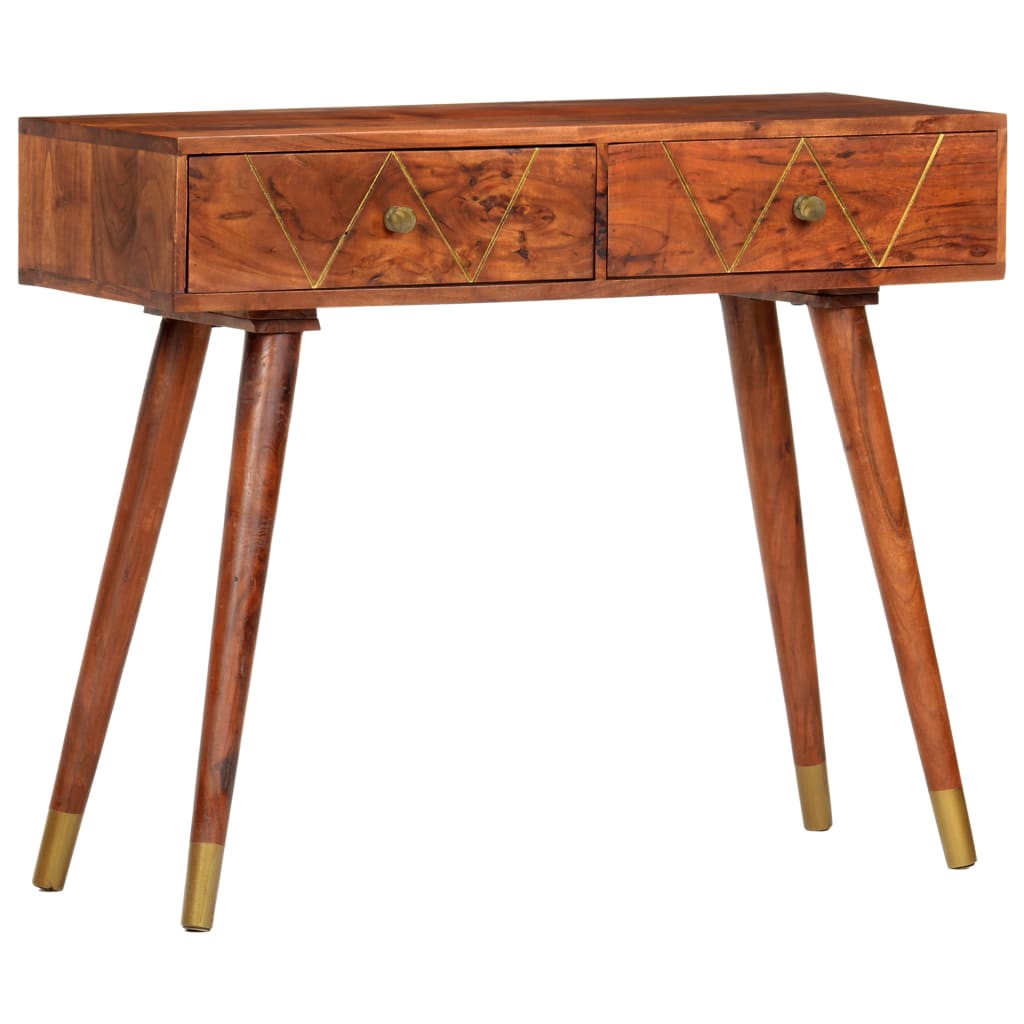 Table Console 90X35X76 Cm Bois D'acacia Massif