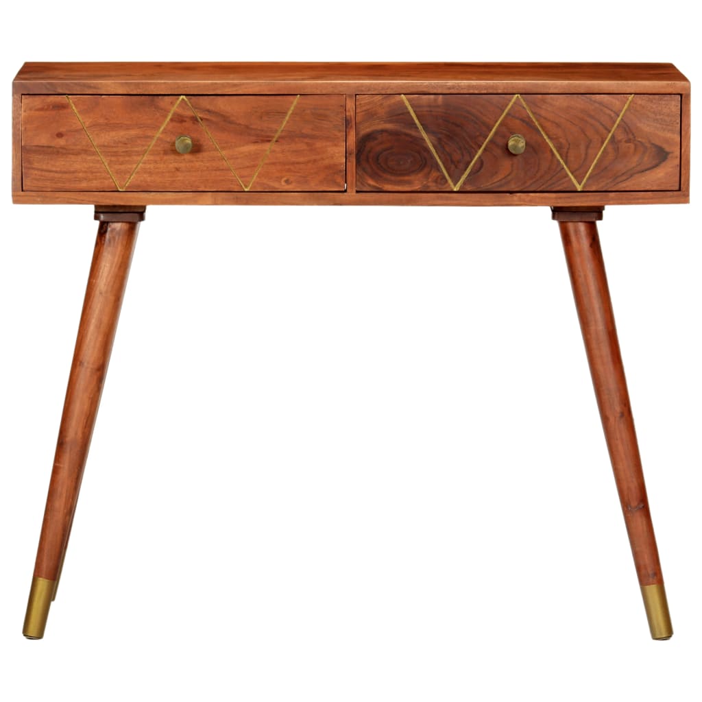 Table Console 90X35X76 Cm Bois D'acacia Massif
