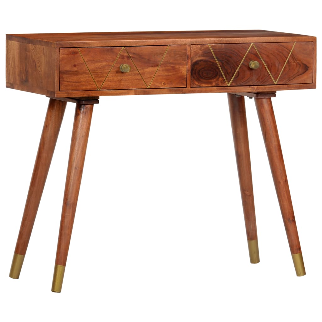 Table Console 90X35X76 Cm Bois D'acacia Massif