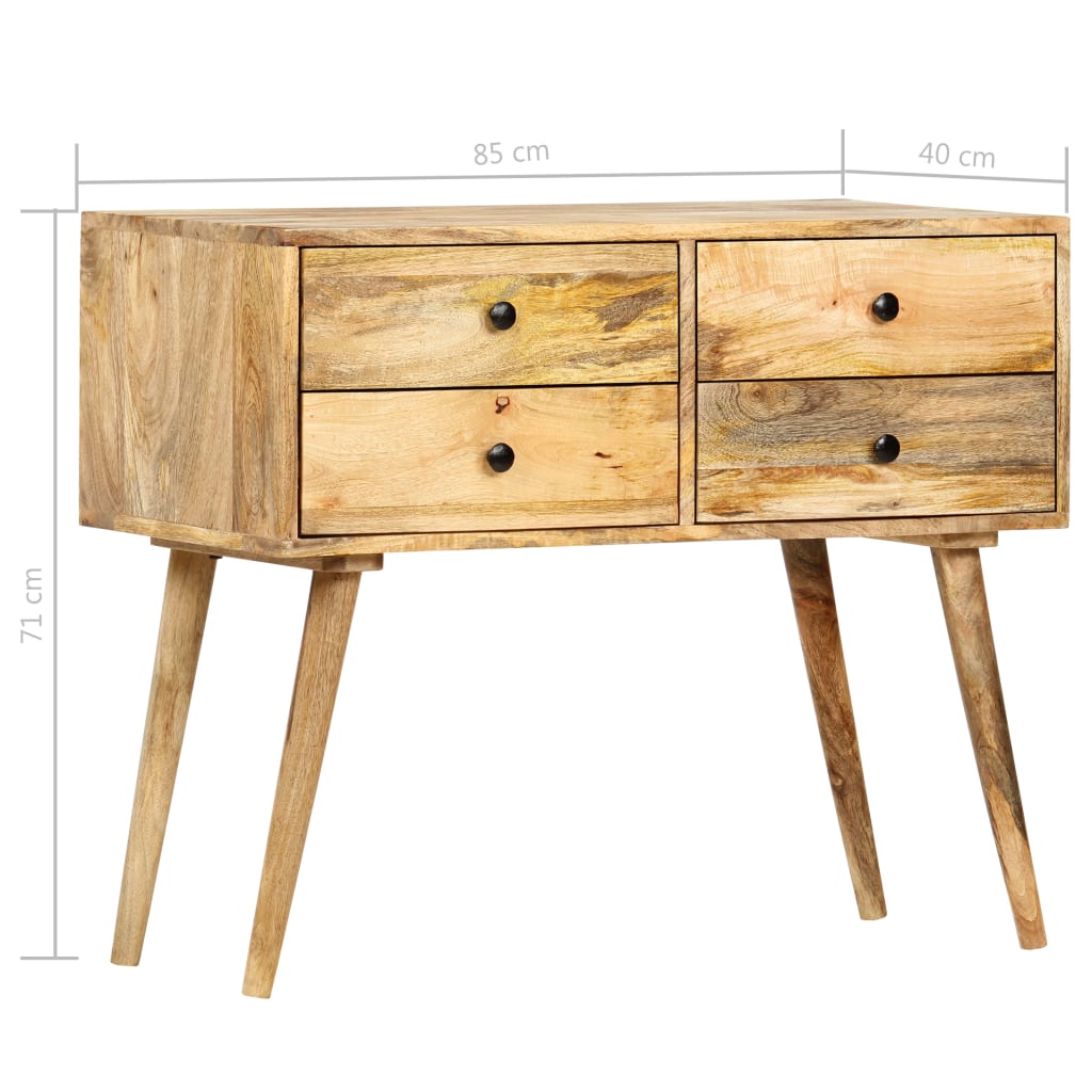 Buffet 85 X 40 X 71 Cm Bois De Manguier Massif