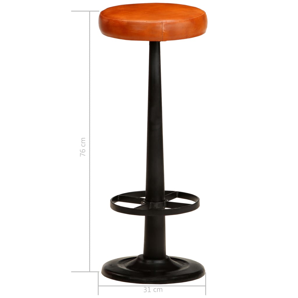 Chaises De Bar Lot De 2 Cuir Véritable