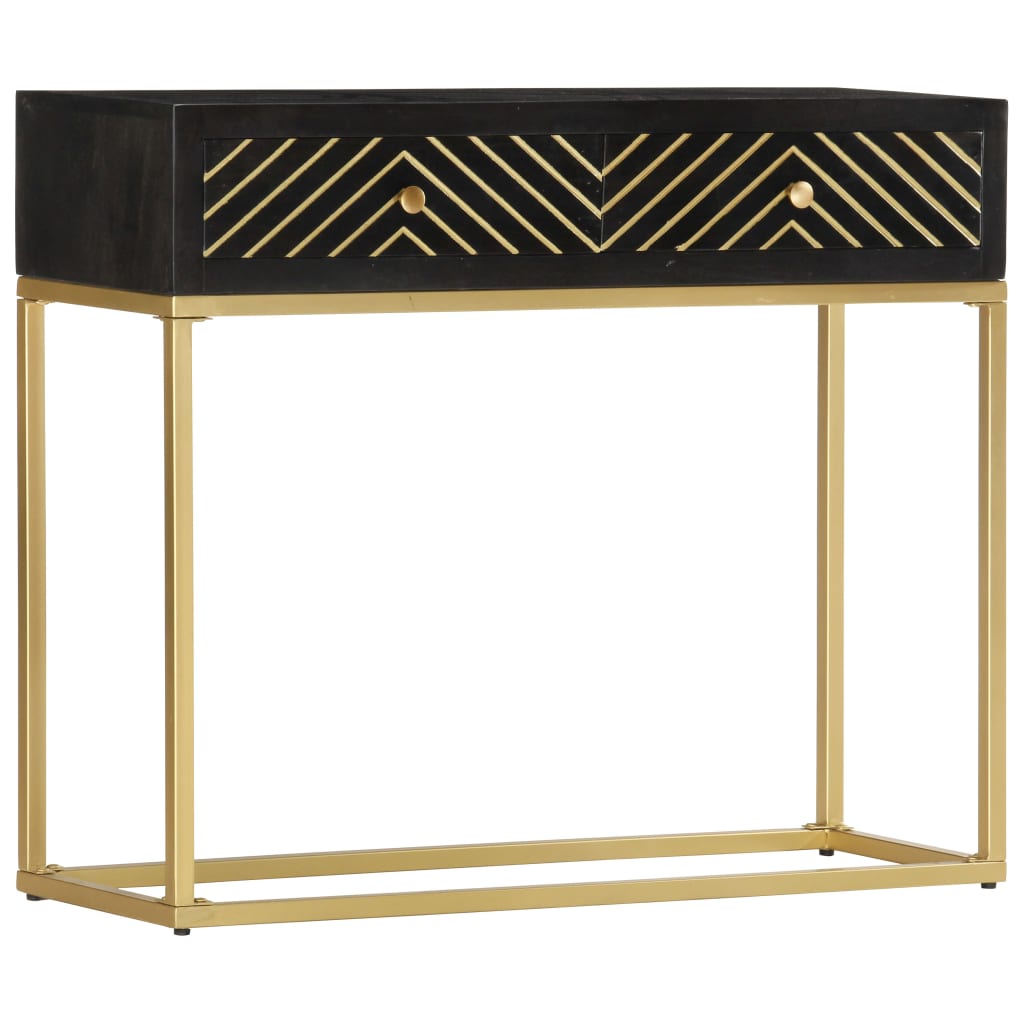 Table Console 90X30X75 Cm Bois De Manguier Massif