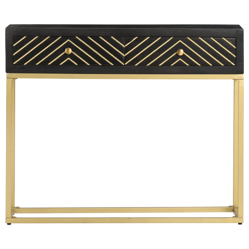 Table Console 90X30X75 Cm Bois De Manguier Massif