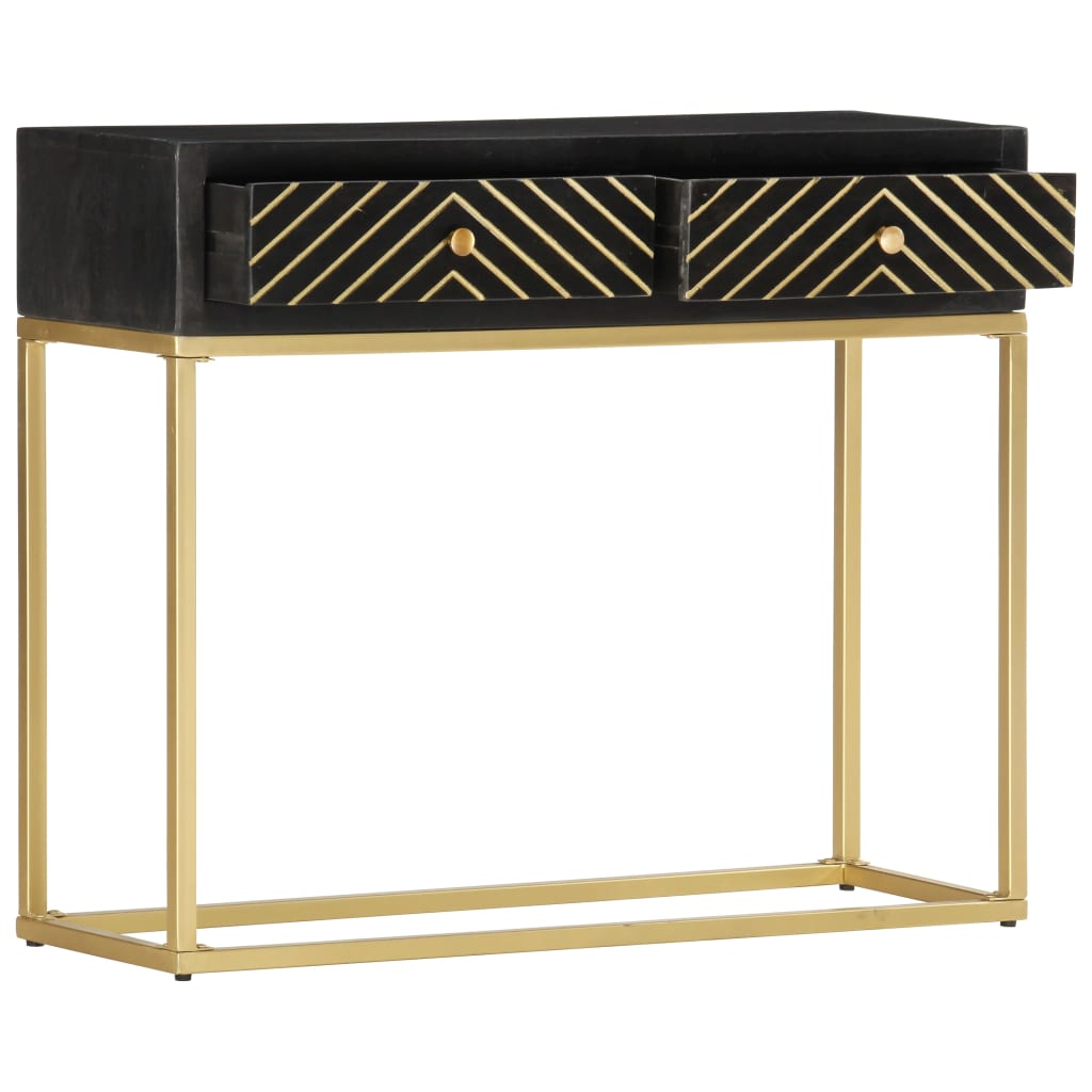 Table Console 90X30X75 Cm Bois De Manguier Massif