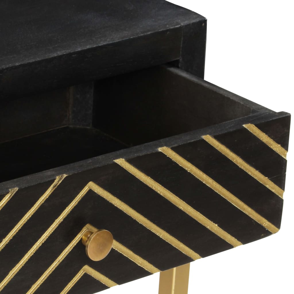 Table Console 90X30X75 Cm Bois De Manguier Massif