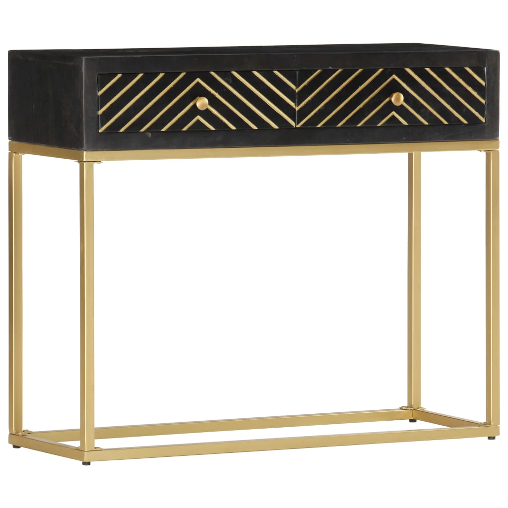 Table Console 90X30X75 Cm Bois De Manguier Massif