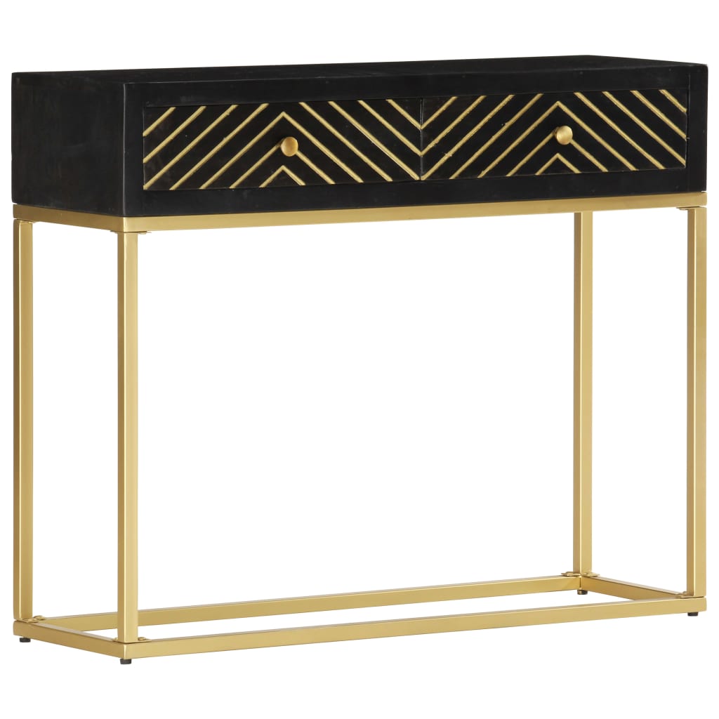 Table Console 90X30X75 Cm Bois De Manguier Massif