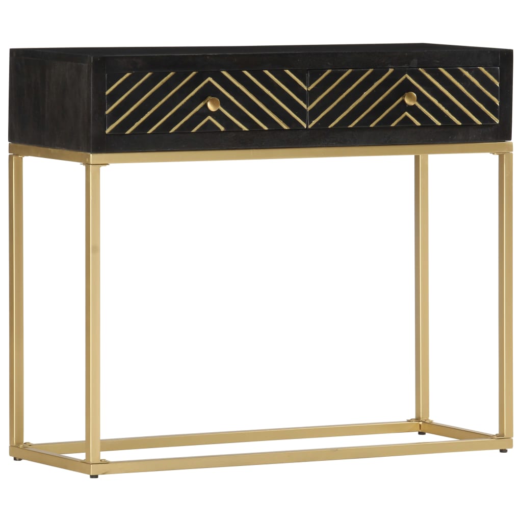 Table Console 90X30X75 Cm Bois De Manguier Massif