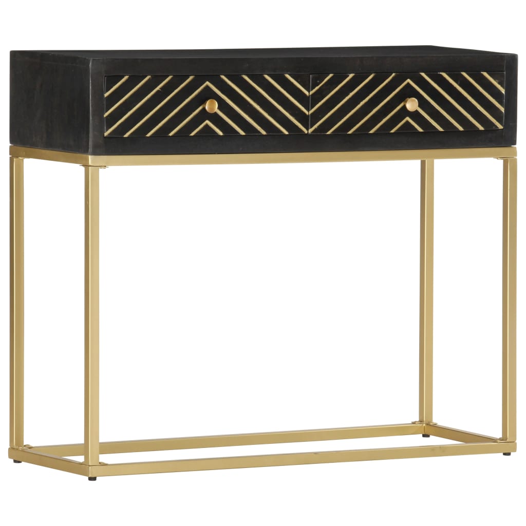 Table Console 90X30X75 Cm Bois De Manguier Massif