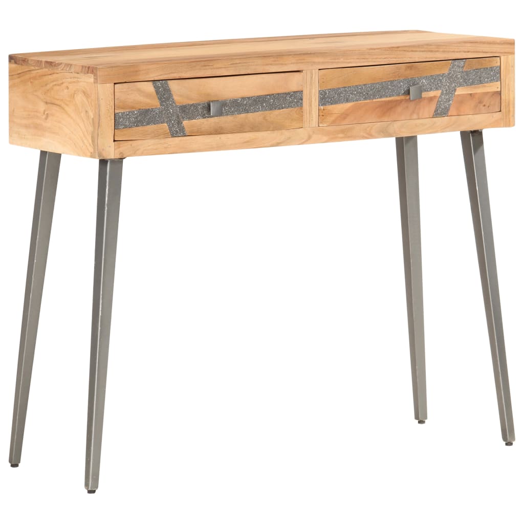 Table Console 90 X 30 X 75 Cm Bois D'acacia Massif