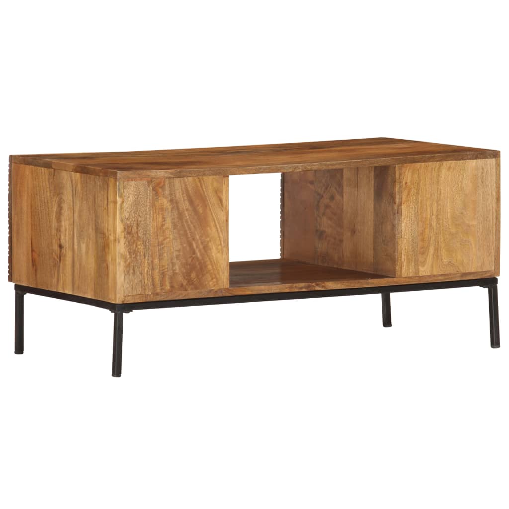 Table Basse 90X45X40 Cm Bois De Manguier Massif