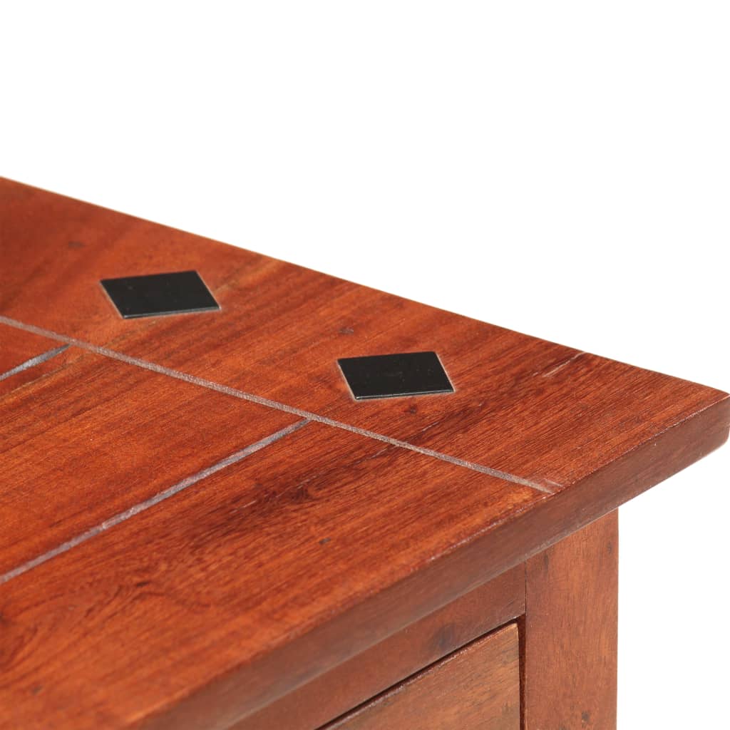 Table De Chevet 40 X 30 X 50 Cm Bois D'acacia Massif