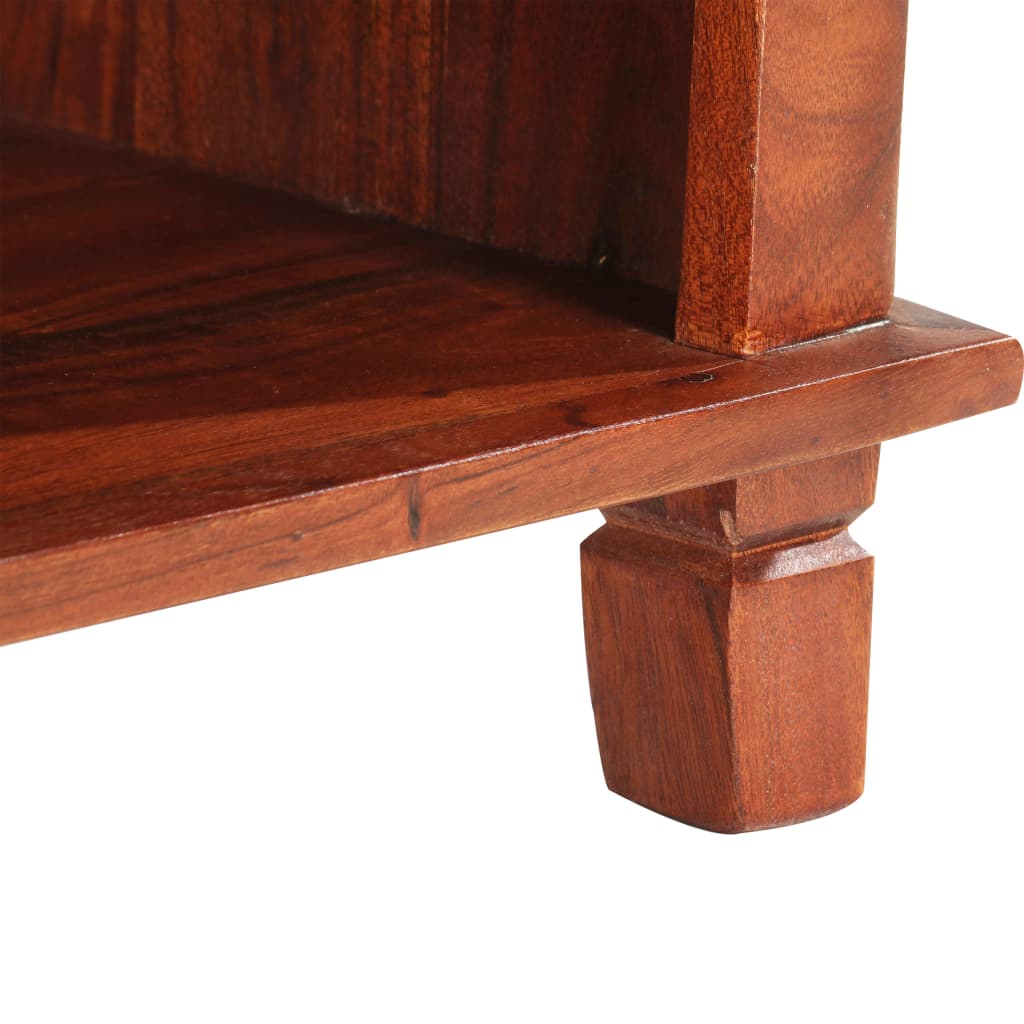 Table De Chevet 40 X 30 X 50 Cm Bois D'acacia Massif