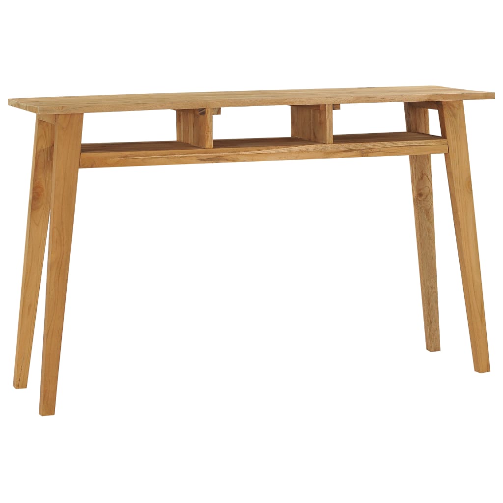 Table Console 120X35X75 Cm Bois De Teck Massif