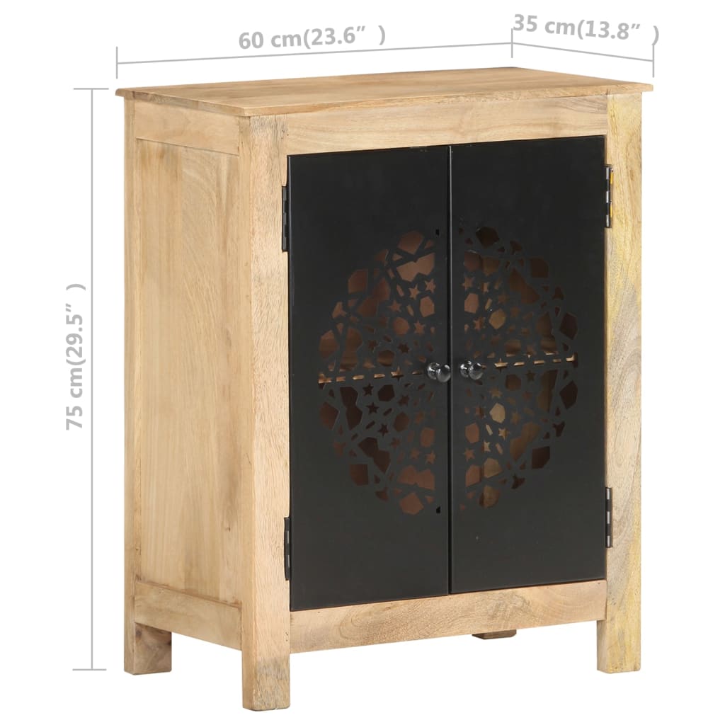 Buffet 60X35X75 Cm Bois De Manguier Massif