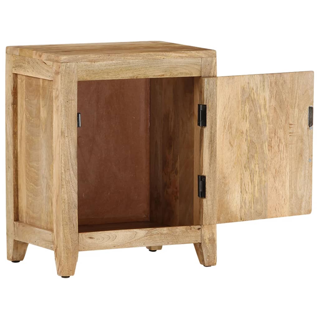 Table De Chevet 40X30X50 Cm Bois De Manguier Massif