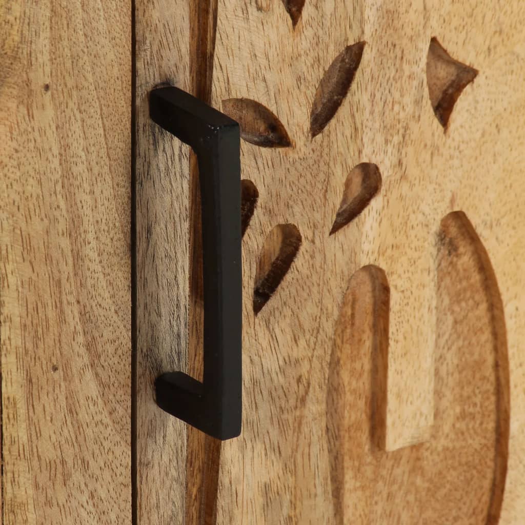 Table De Chevet 40X30X50 Cm Bois De Manguier Massif