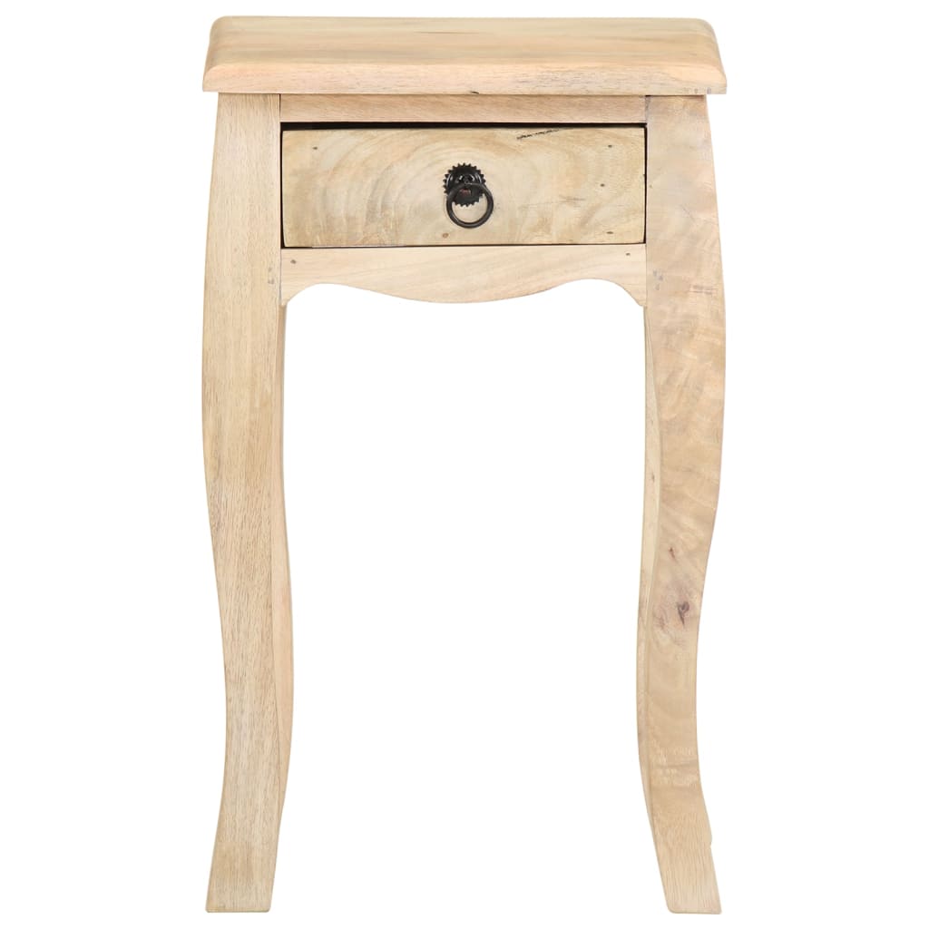 Table De Chevet 28X28X46 Cm Bois De Manguier Massif
