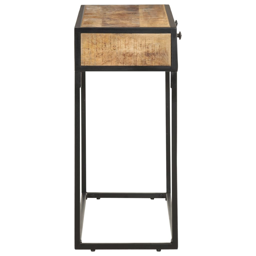 Table Console 100X35X75 Cm Bois De Manguier Massif