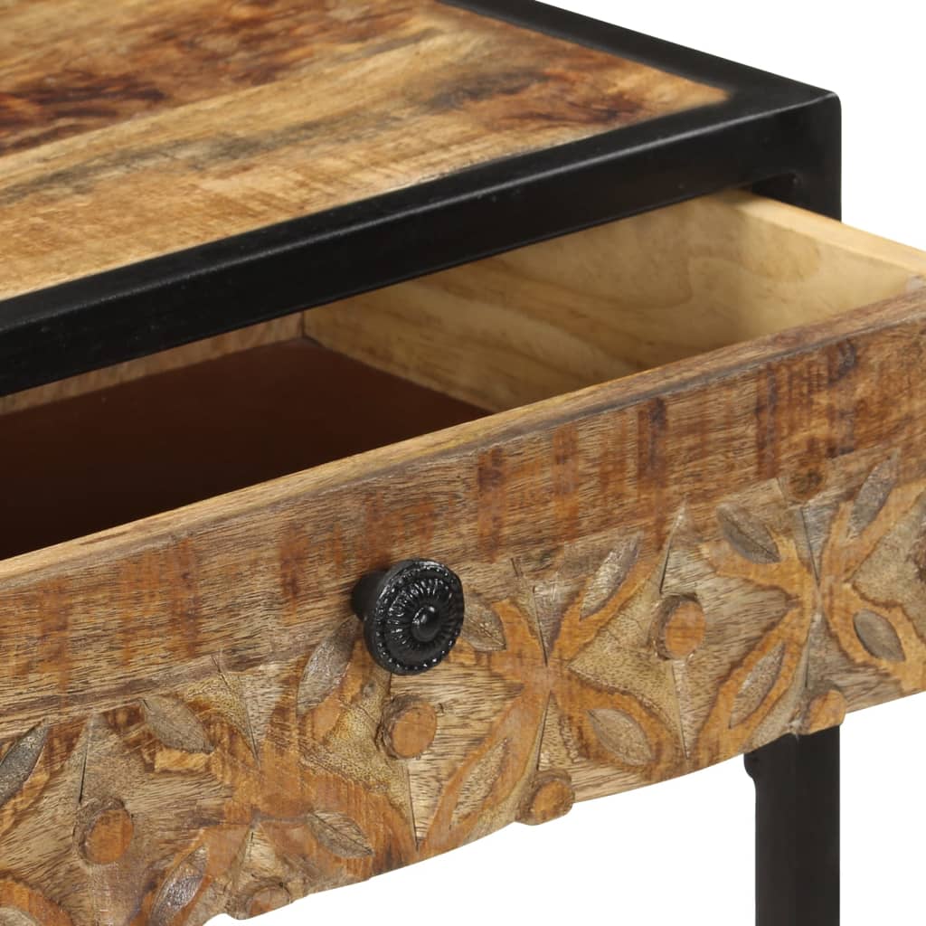 Table Console 100X35X75 Cm Bois De Manguier Massif