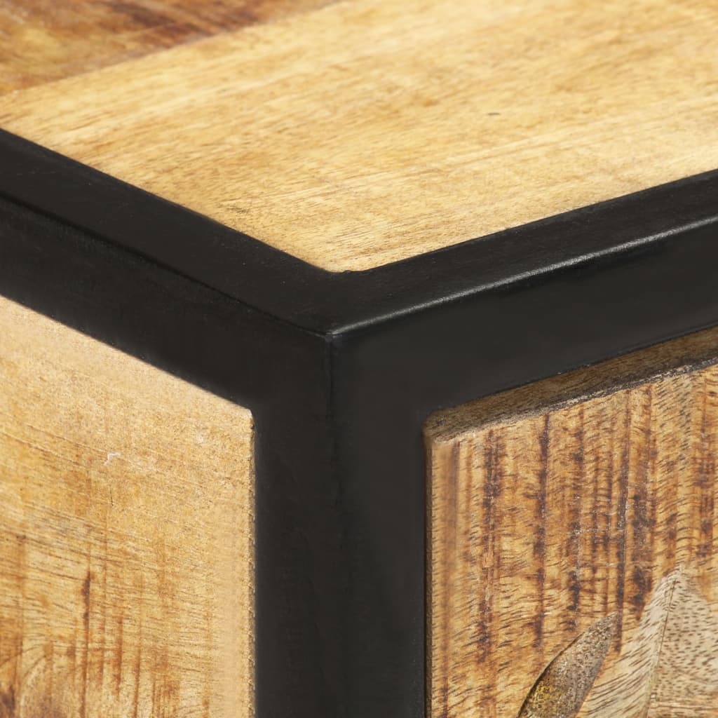 Table Console 100X35X75 Cm Bois De Manguier Massif