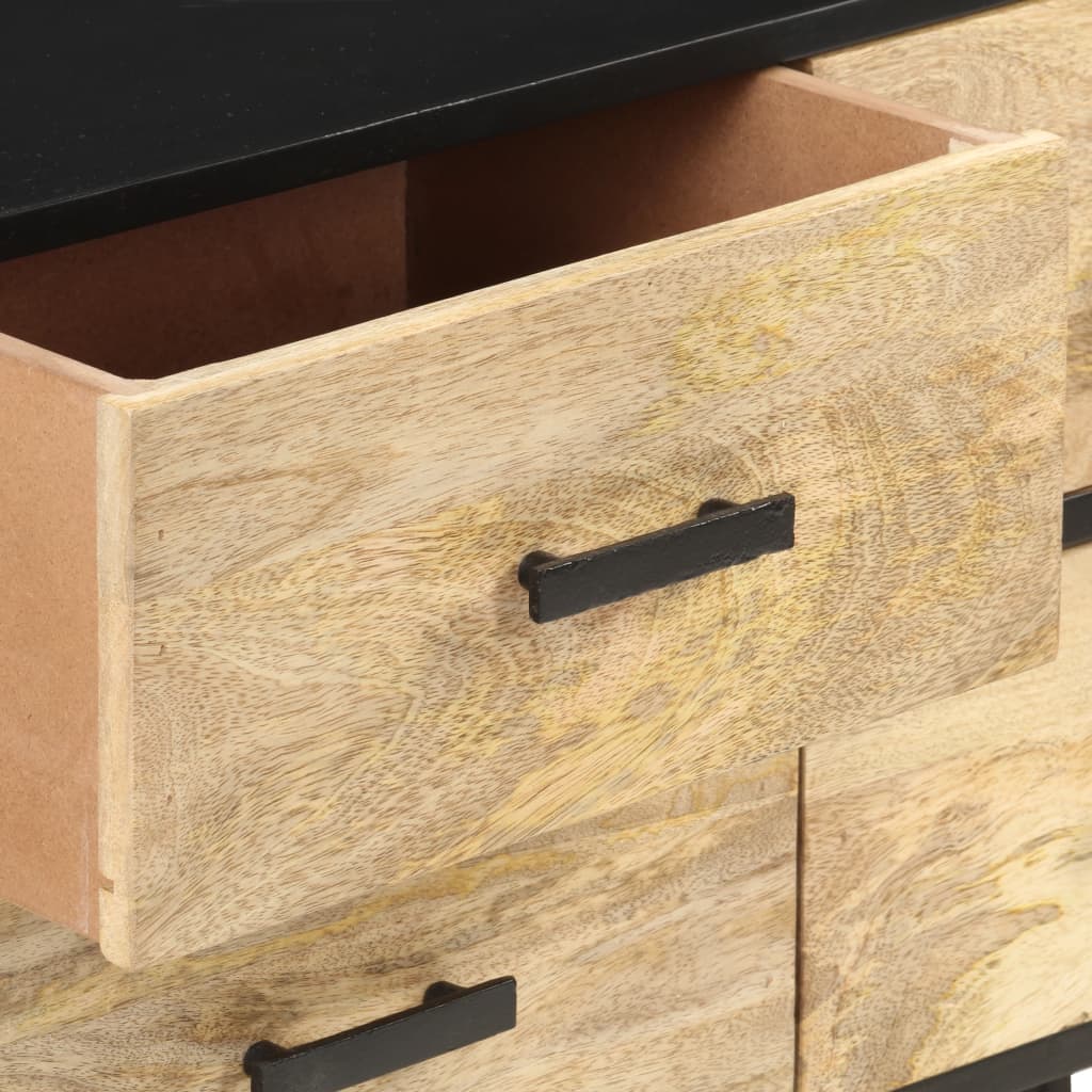 Buffet 110X33X64 Cm Bois De Manguier Massif