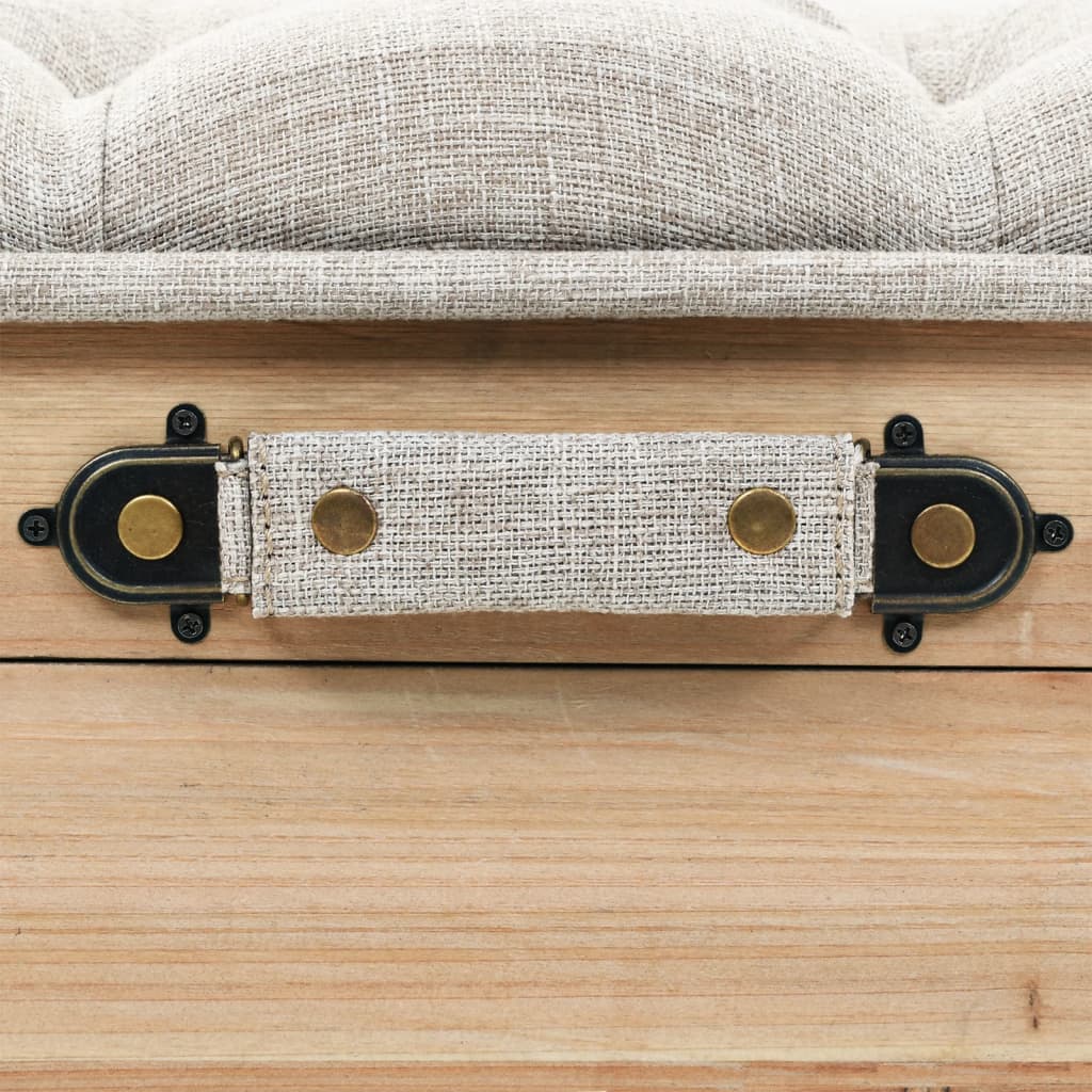 Banc De Rangement 110 Cm Bois De Sapin Massif