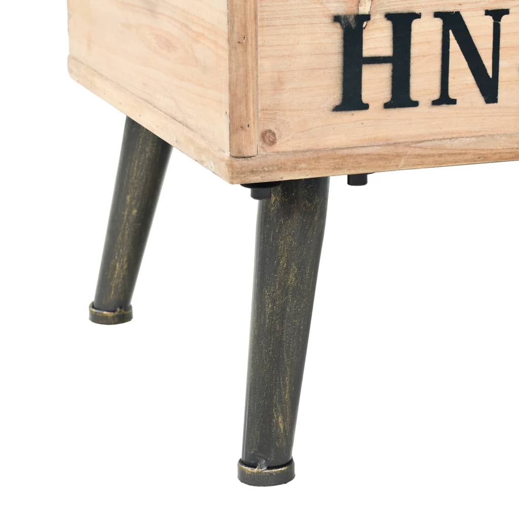Banc De Rangement 110 Cm Bois De Sapin Massif