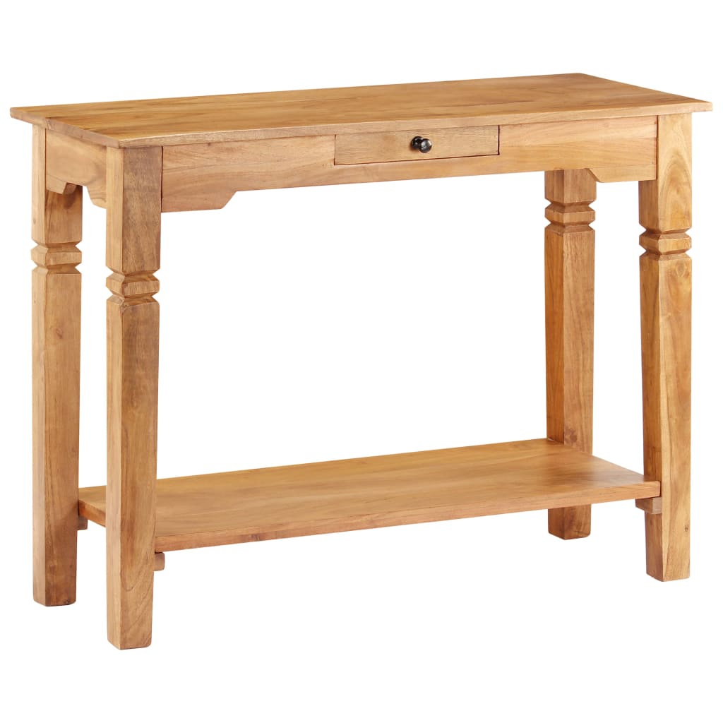Table Console 100X40X76 Cm Bois D'acacia Massif