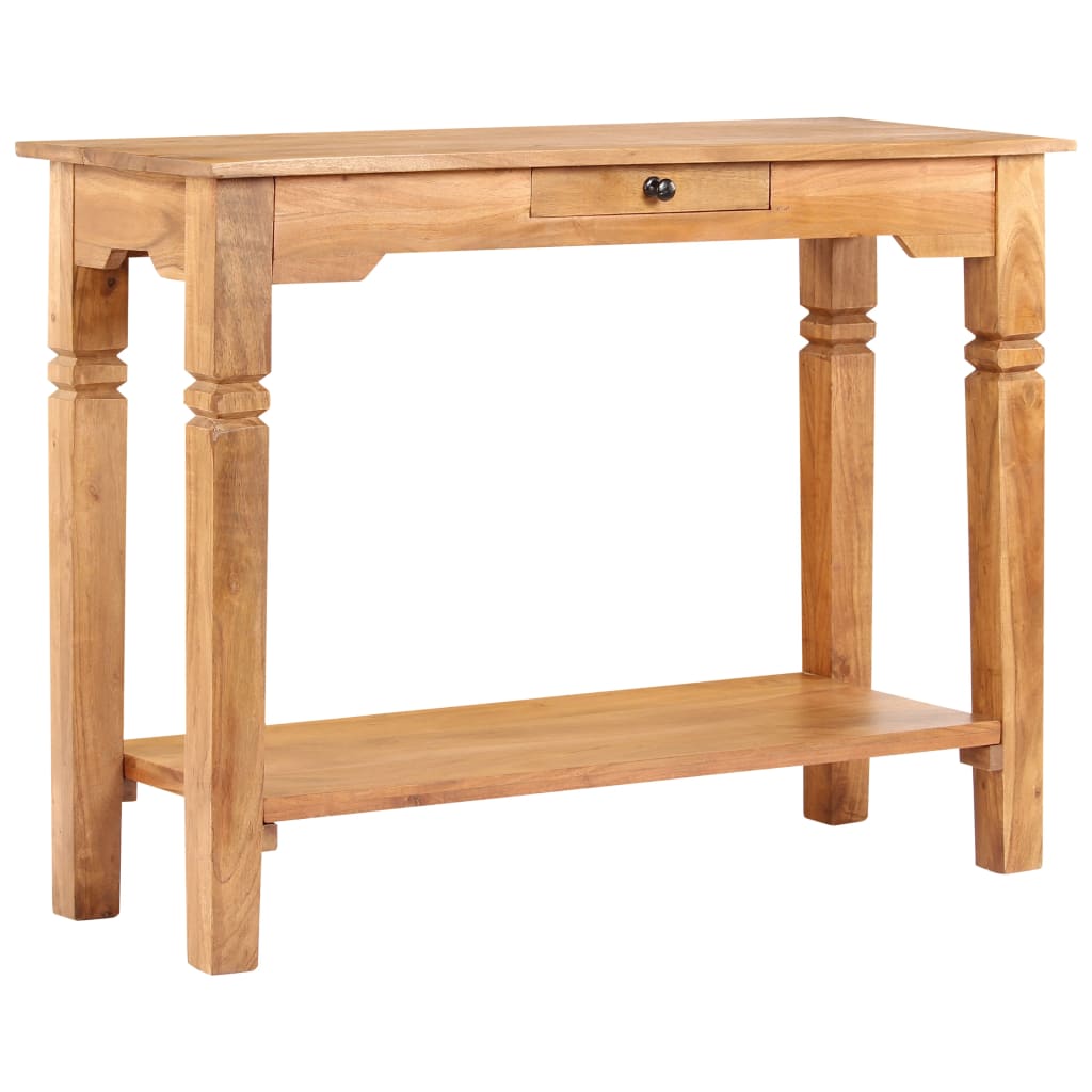Table Console 100X40X76 Cm Bois D'acacia Massif