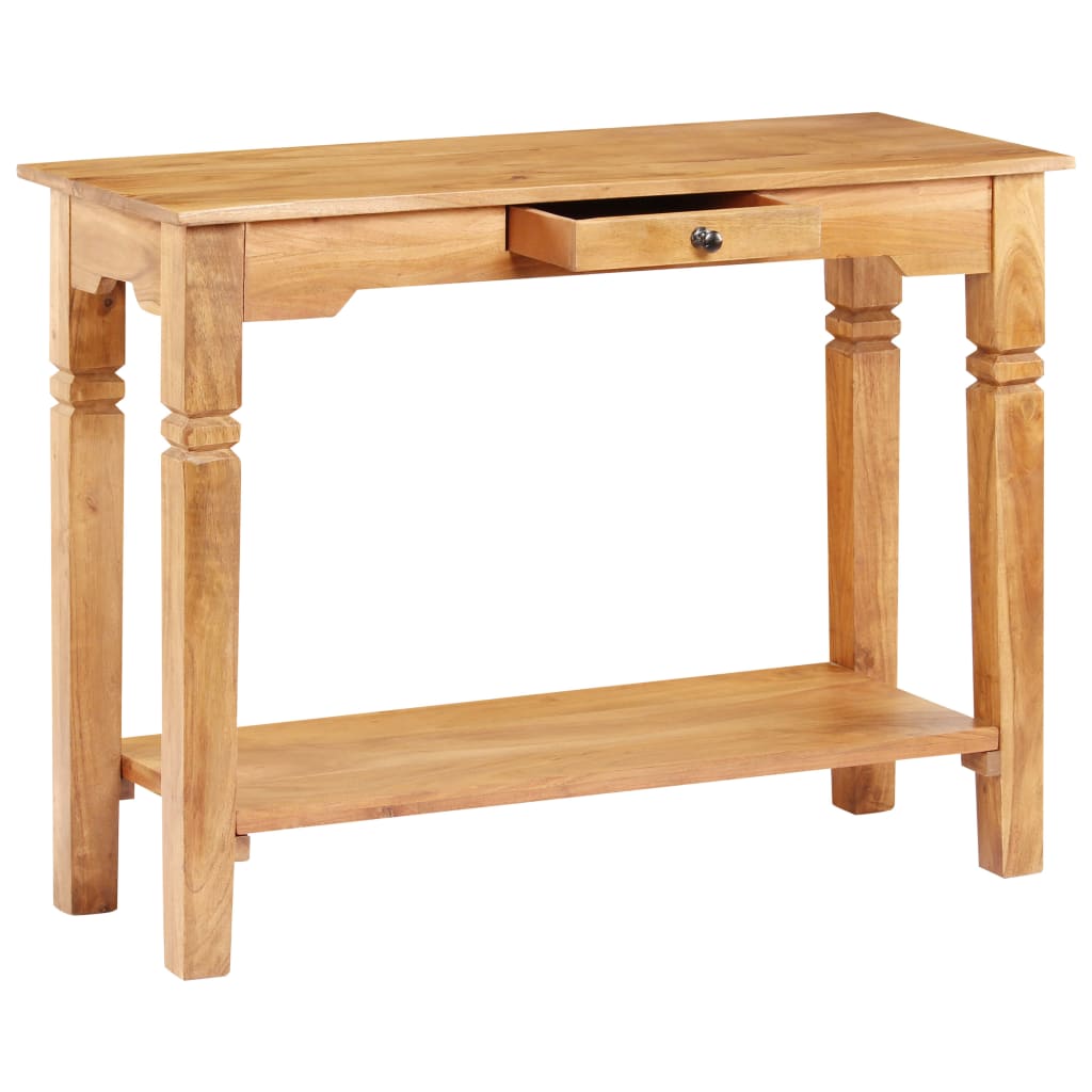 Table Console 100X40X76 Cm Bois D'acacia Massif