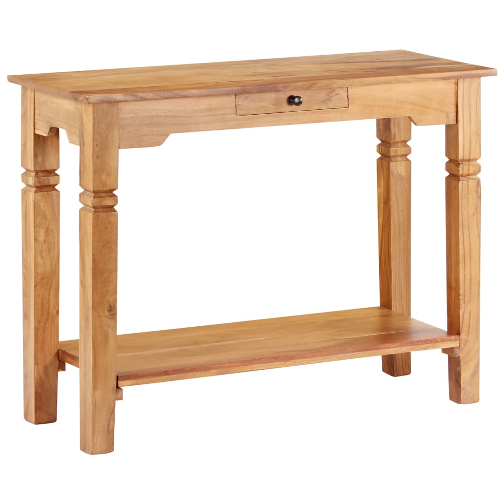 Table Console 100X40X76 Cm Bois D'acacia Massif