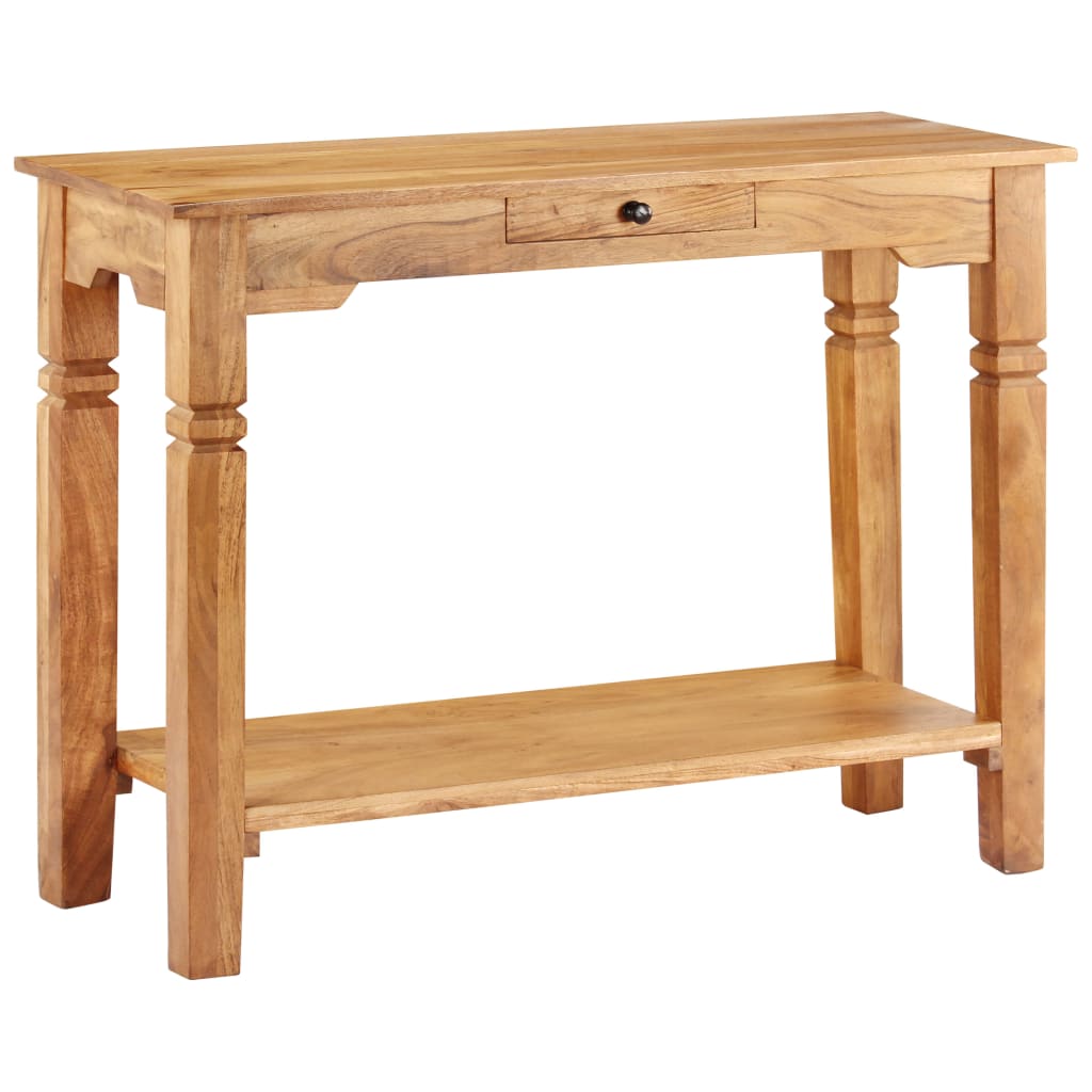 Table Console 100X40X76 Cm Bois D'acacia Massif