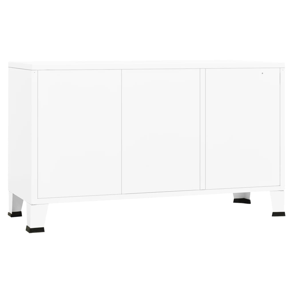 Buffet Industriel 105X35X62 Cm Métal Et Verre