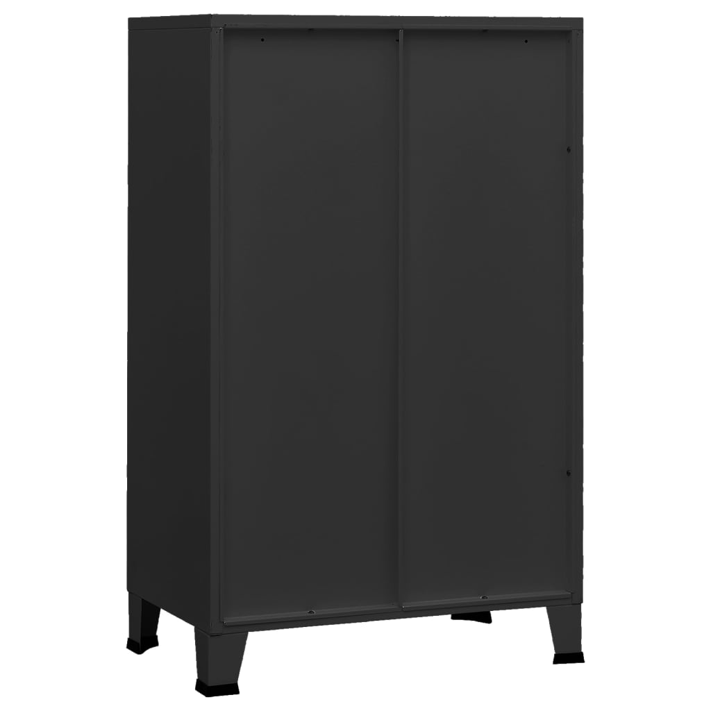 Coffre De Rangement Industriel 70X40X115 Cm Métal