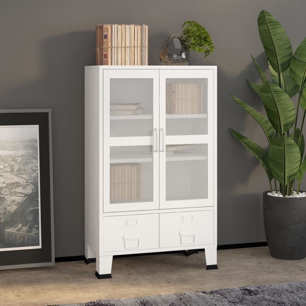 Coffre De Rangement Industriel 70X40X115 Cm Métal