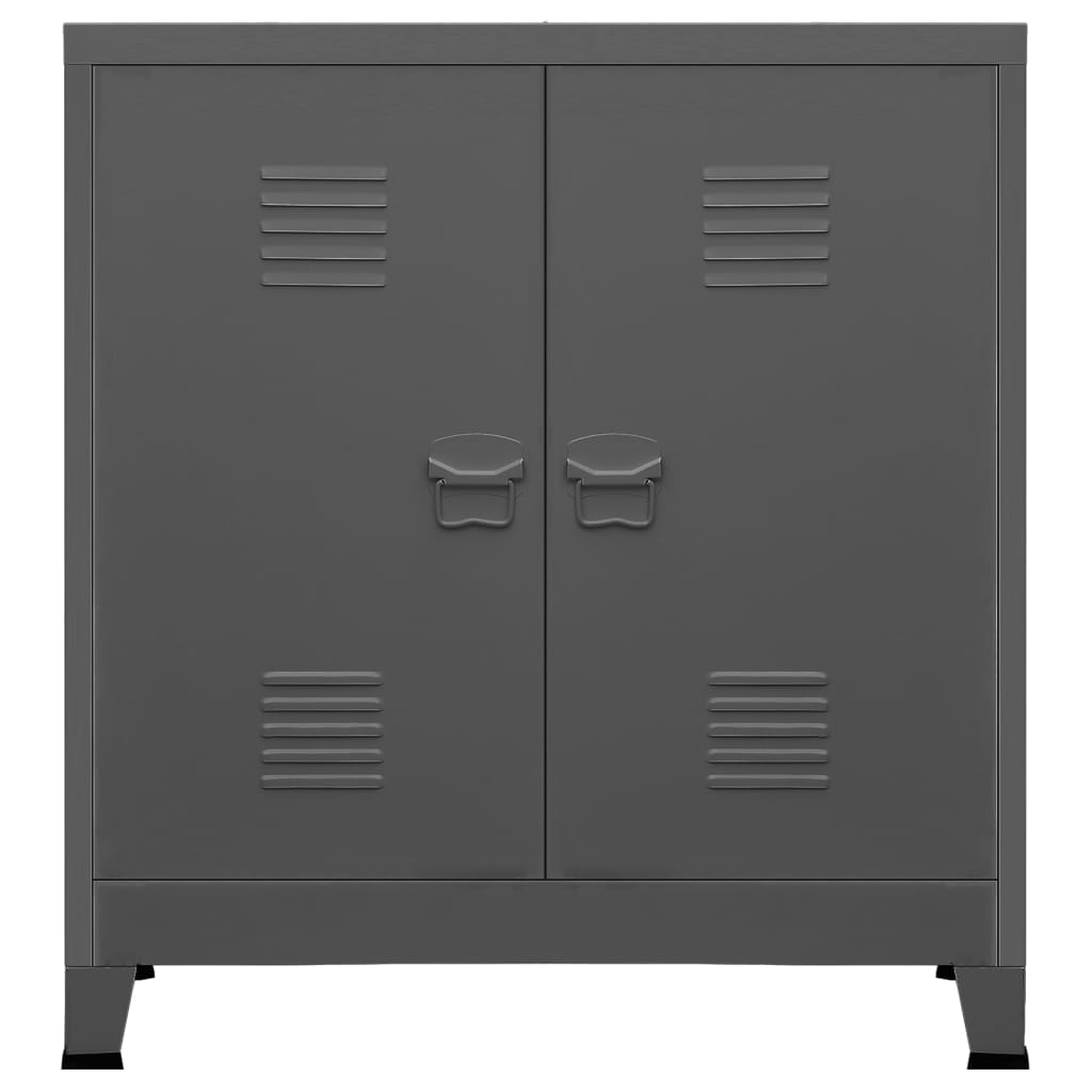 Coffre De Rangement Industriel 90X40X100 Cm Acier