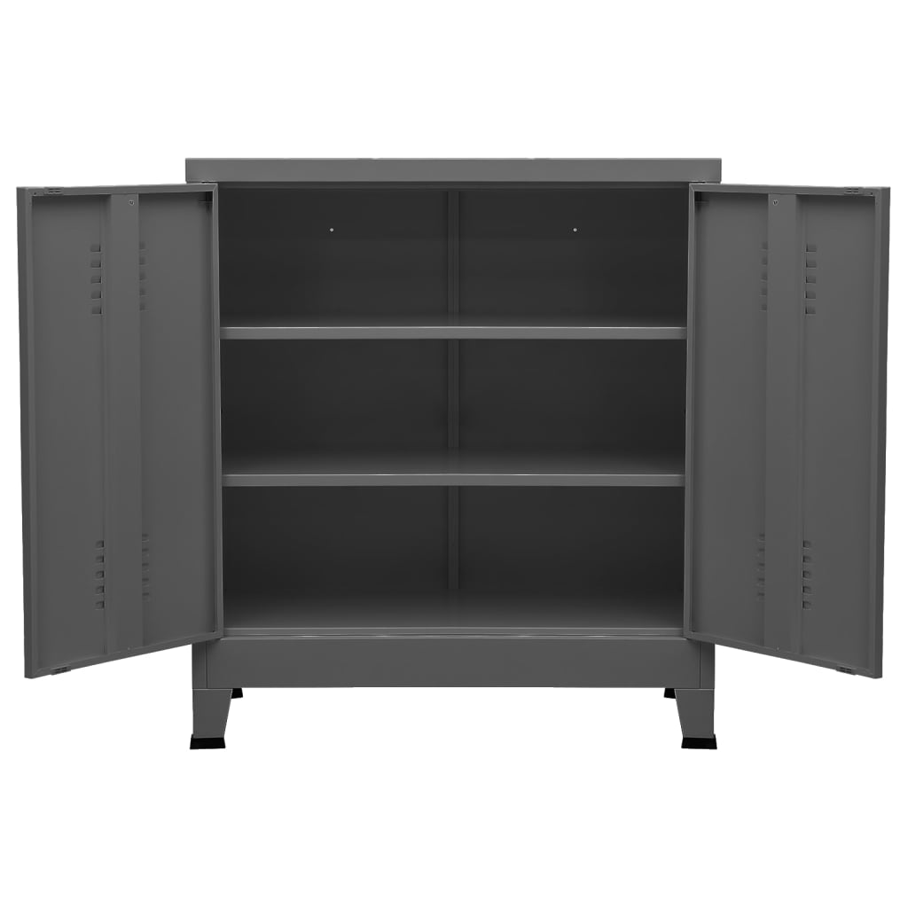 Coffre De Rangement Industriel 90X40X100 Cm Acier
