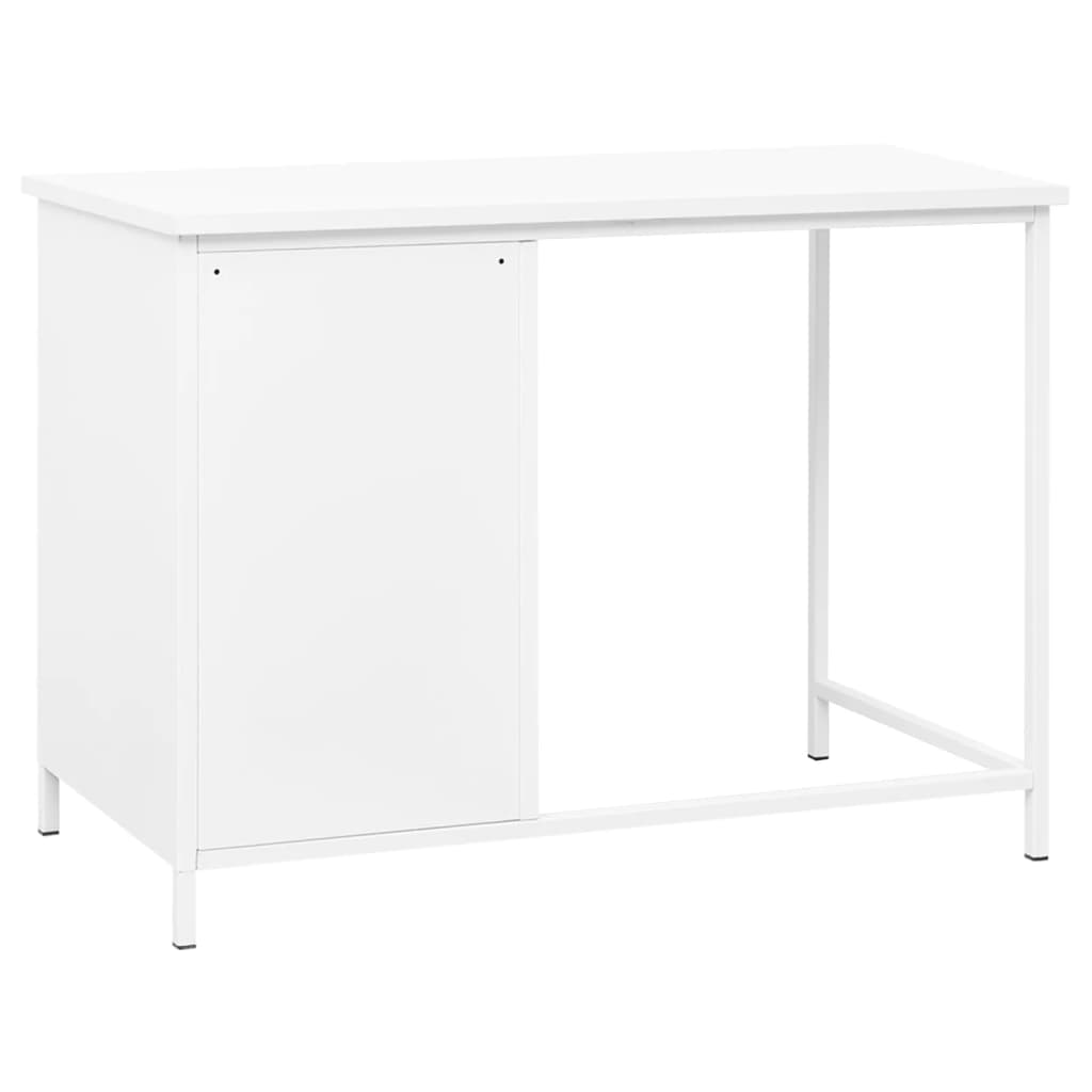 Bureau Industriel Avec Tiroirs 105X52X75 Cm Acier