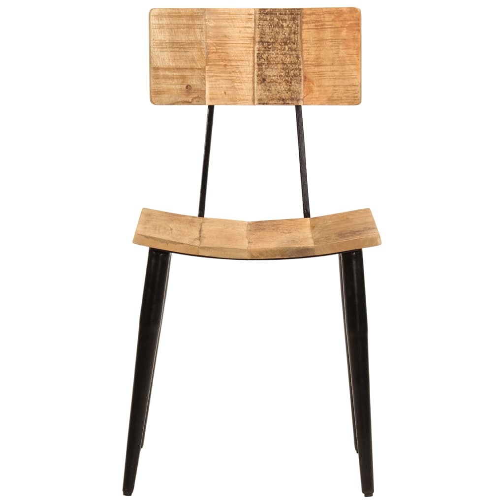 Chaises À Manger Lot De 2 44X40X80 Cm Bois De Manguier Solide