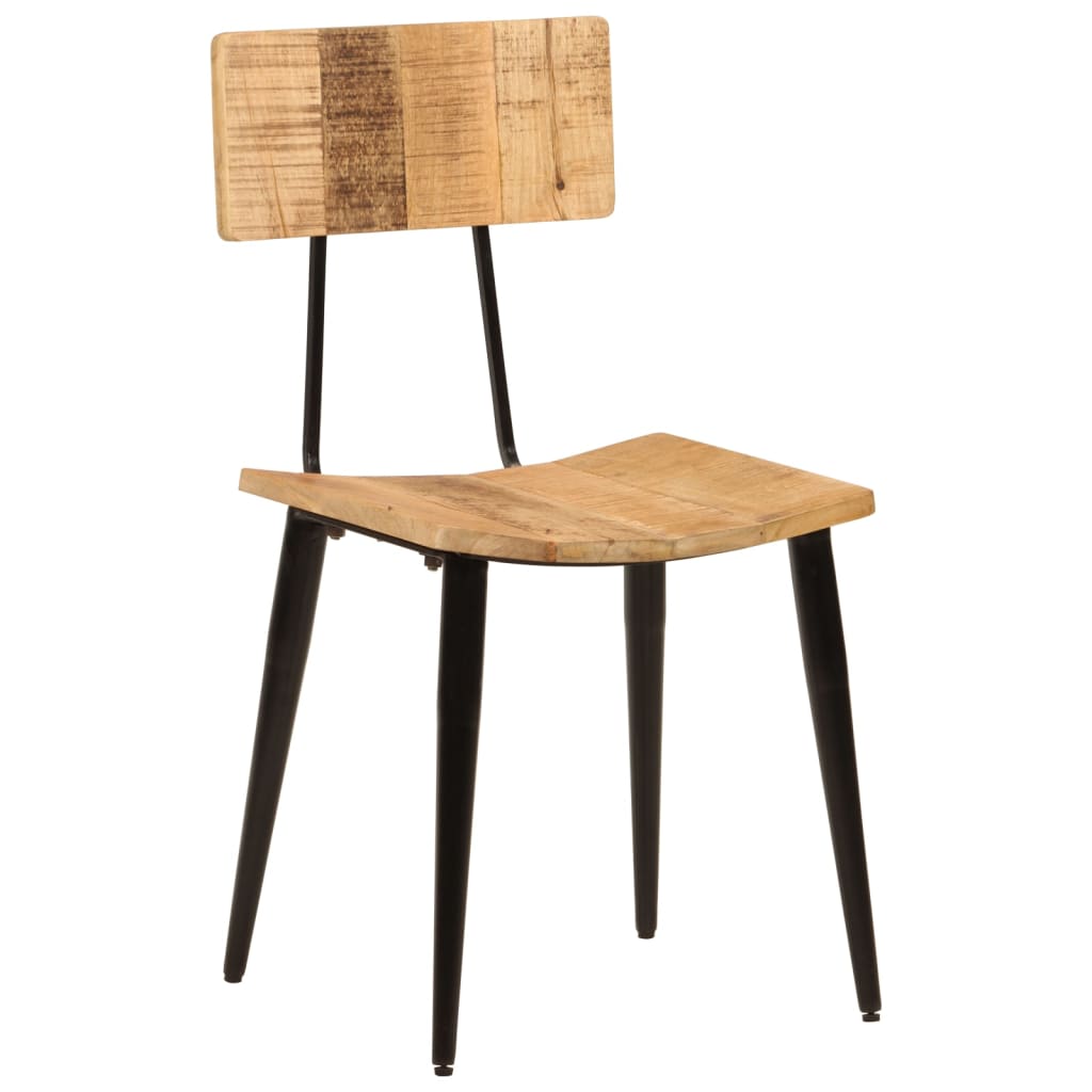 Chaises À Manger Lot De 2 44X40X80 Cm Bois De Manguier Solide