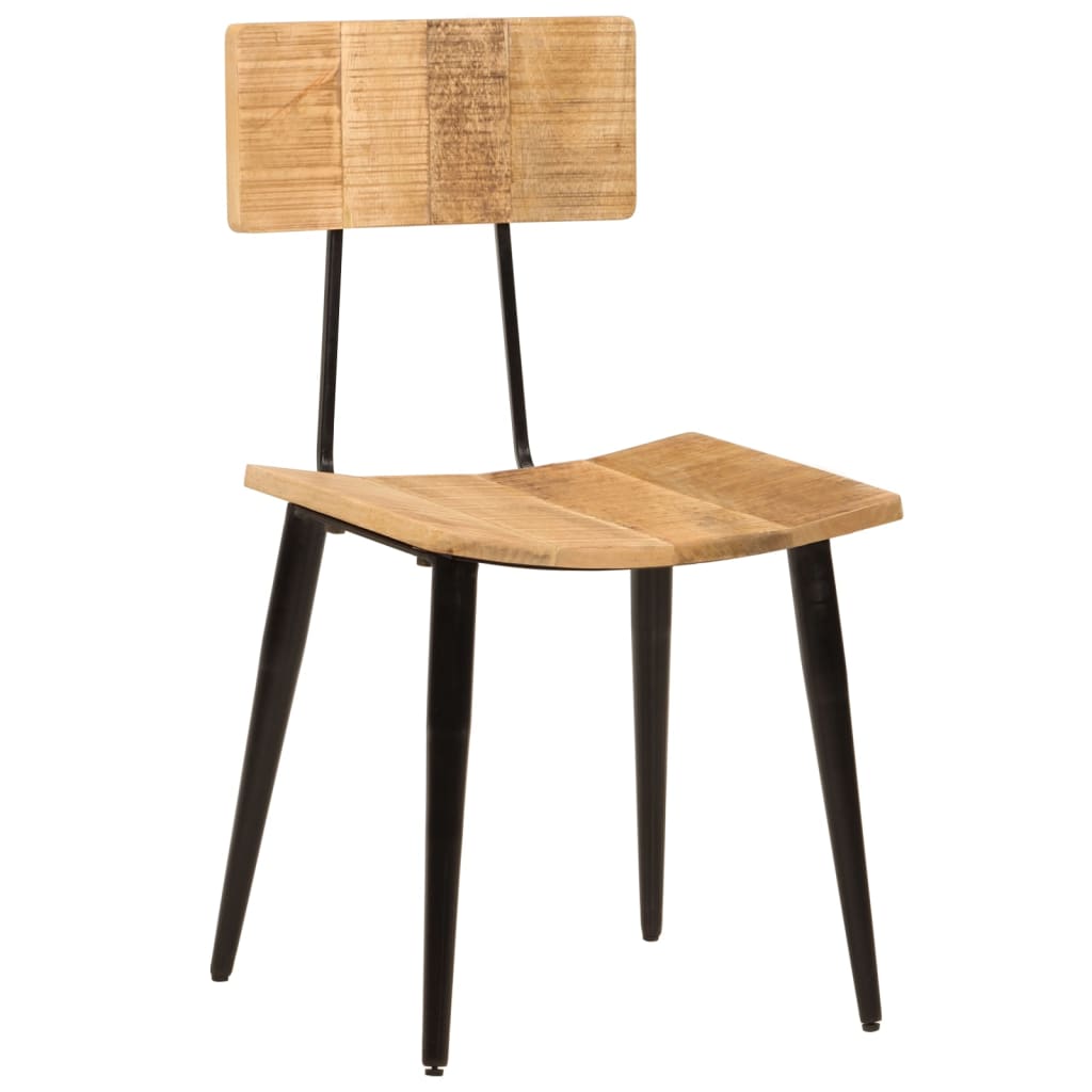 Chaises À Manger Lot De 2 44X40X80 Cm Bois De Manguier Solide