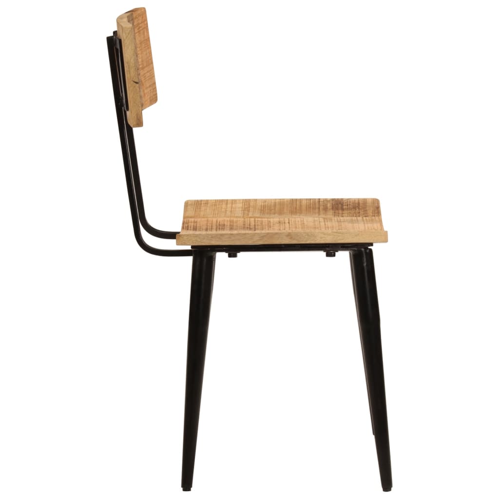 Chaises À Manger Lot De 2 44X40X80 Cm Bois De Manguier Solide