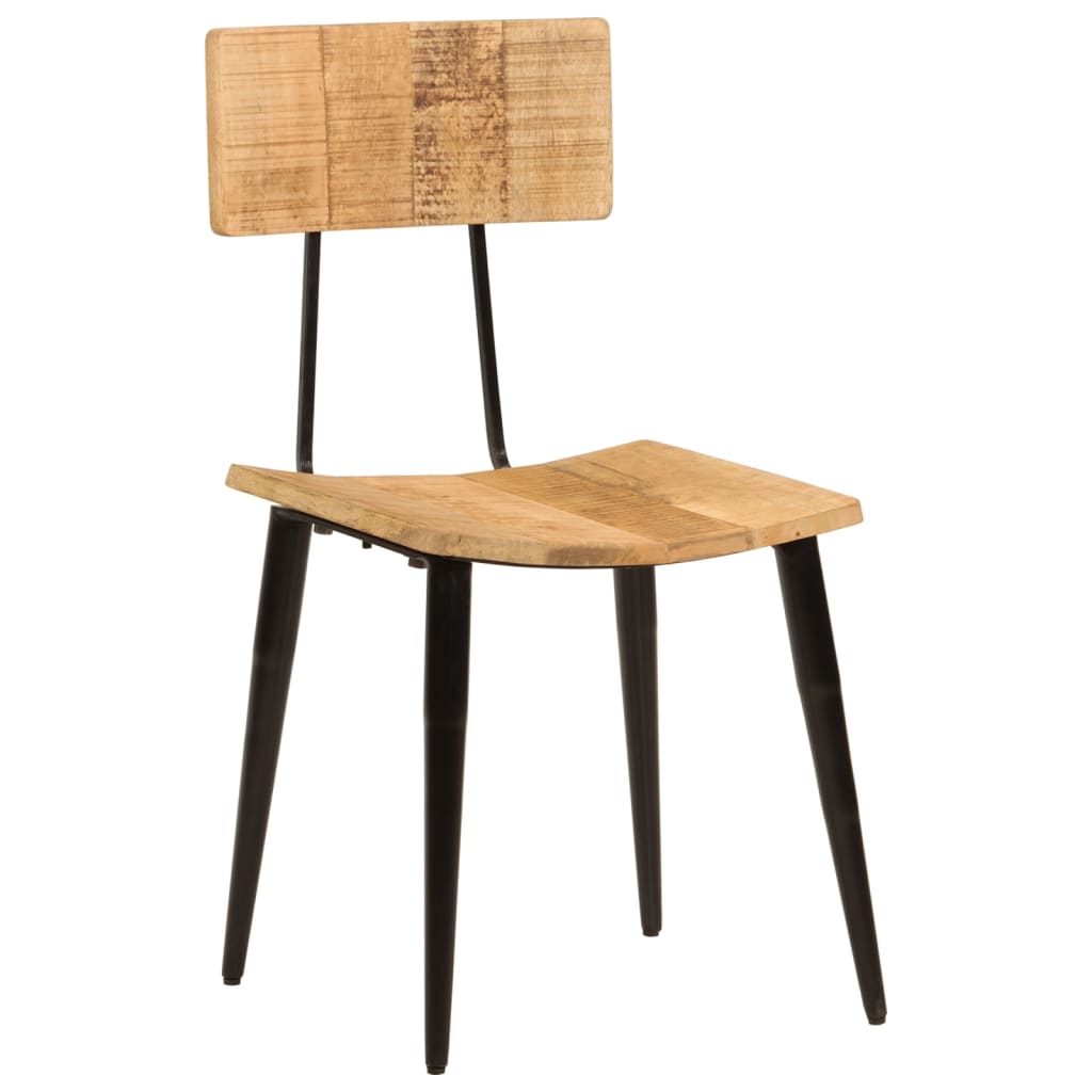 Chaises À Manger Lot De 2 44X40X80 Cm Bois De Manguier Solide